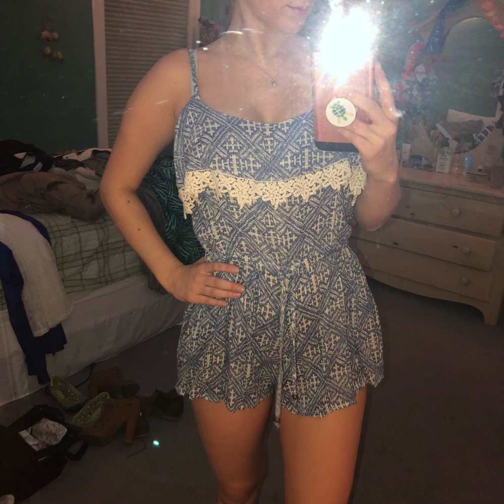 Printed romper